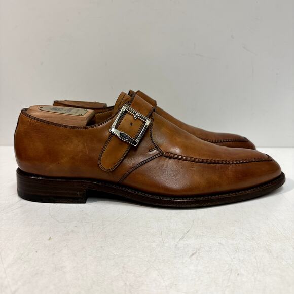EXCELLENT Barrett Italy Single Buckle Monk Strap Derby Brown UK 9.5 / US 10.5 - Picture 5 of 13